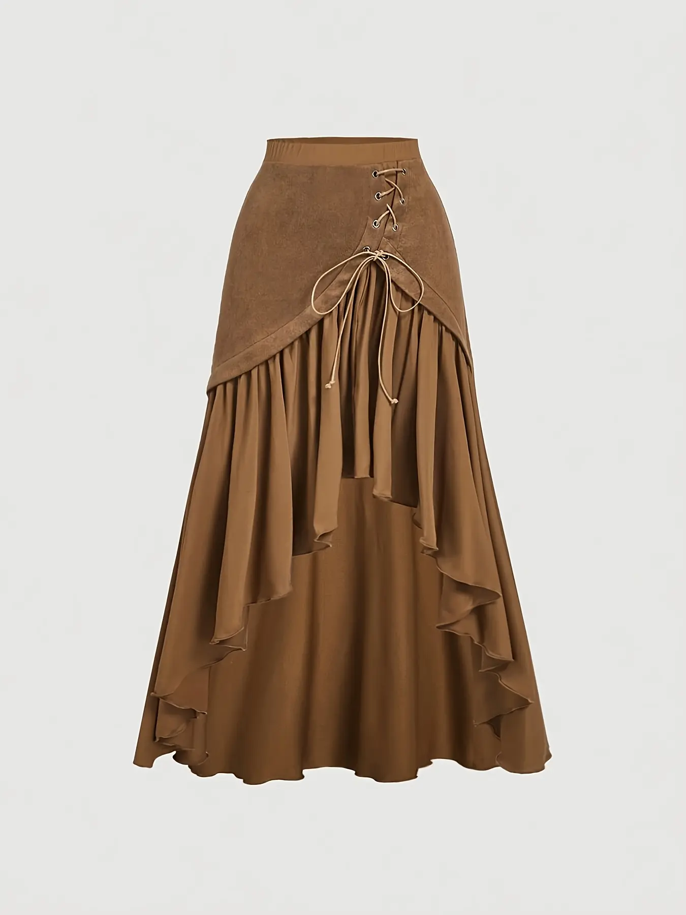 Women's Asymmetrical Hem Bodycon Wrap Dress, Bohemian Style Western, Chic, Vacation Hippie Western Clothing, Aesthetic Ruffle Skirt, Bottoms, Womenswear - TikTok Shop Women's Asymmetrical Hem Bodycon Wrap Dress, Bohemian Style Western, Chic, Vacation Hippie Western Clothing, Aesthetic Ruffle Skirt, Bottoms, Womenswear - TikTok Shop