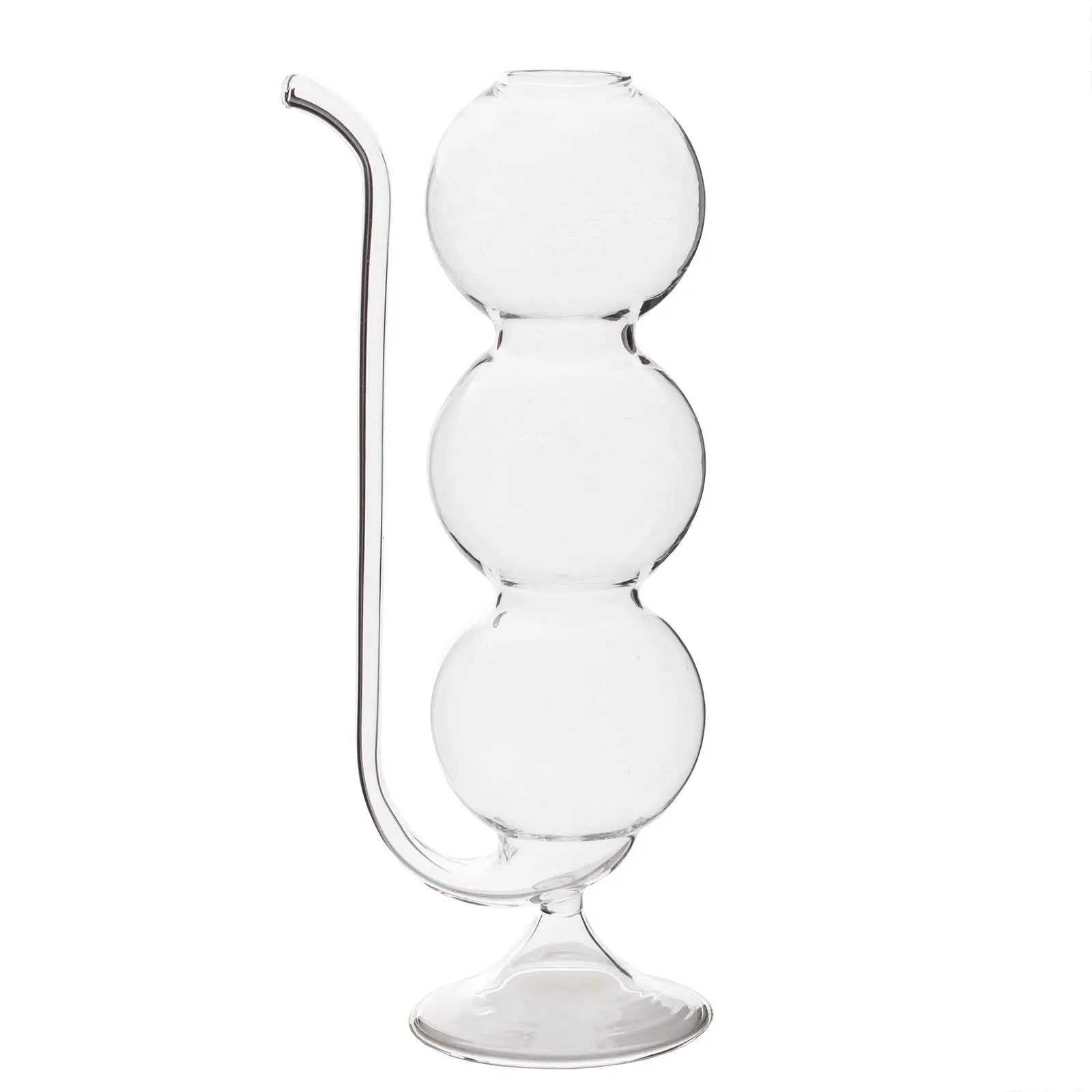 BarConic® Triple Bubble Glasses, Handblown Drinkware for Kitchen & Beverage Use