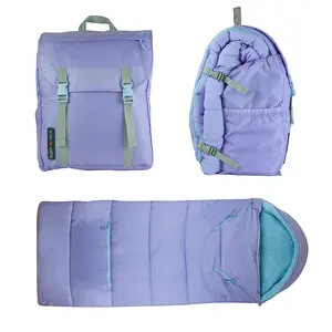 Sleep-n-pack: Packable Sleeping Bag, Big Kid 7-12+ yrs - Violet Dream/ClearWater