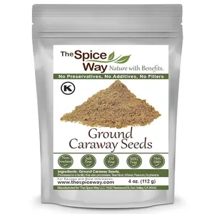 The Spice Way Ground Caraway Seeds - Pure & Fresh  Non-GMO No Additives