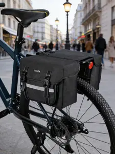 25L Oxford Fabric Bike Rear Seat Bag, Large Capacity, Portable, Tear-Resistant, Ideal for Cycling Accessories, Durable and Lightweight, Bike Rack Bag, Cycling Gear