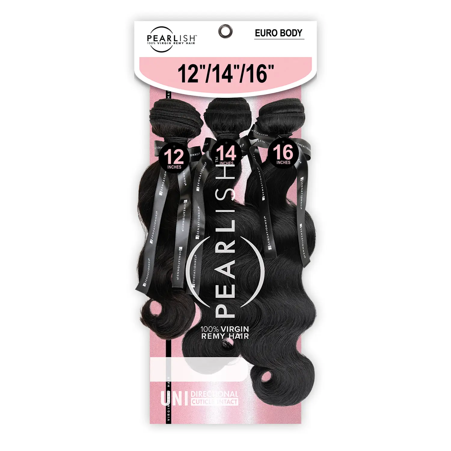 Sensationnel Unisex Virgin Remy Human Hair Extension Weave - 3X Multi Bundles, Euro Body Texture, Loose Wave, Pearl Like Sheen for Luxurious Hairstyles, Soft Hair