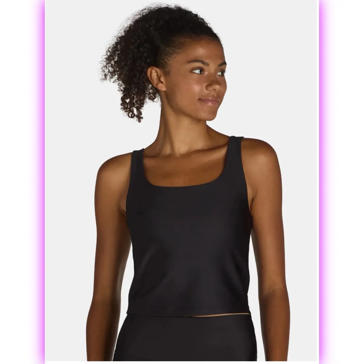 Avia Women's Shine Long Line Sports Bra, Size XXL