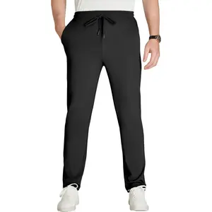 LETAOTAO 34"/36" Inseam Tall Mens Joggers Sweatpants Extra Long Zipper Pockets Athletic Gym Track Pants Sports Jogging Wear