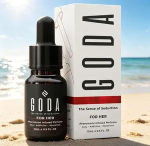 GODA Original Pheromone Perfume for Women 15ml | Long-Lasting Jasmine & Rose Floral Fragrance | Vegan & Cruelty-Free Portable Perfume Oil