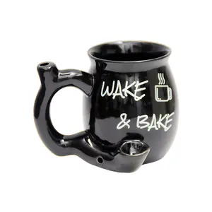 New Ceramic Mug Coffee Cup Milk Breakfast Beer Cup, Multi-Functional High-Temperature Resistant Ceramic Water Cup, Smoking Pipe Cup, Ceramic Coffee Mugs
