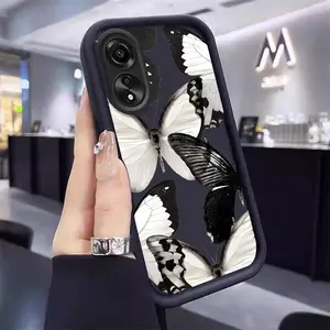 A78 4G black butterfly phone Case For OPPOA78 4G with TPU shock proof design perfect for popular