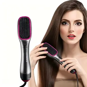 Hair Dryer Brush Blow Dryer Brush in One, 3 in 1 One Step Hair Dryer and Styler, Negative Ion Hair Straightener Hot Air Styling Tool for Straightening Drying Smoothing