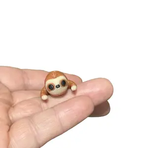 Mini Baby 3D Printed PLA Plastic Cute Pocket Sloth Figurine - 1.75 in Small Practical Home Decor Ornament, Cuddling Play Toy, Ideal Wedding Gift
