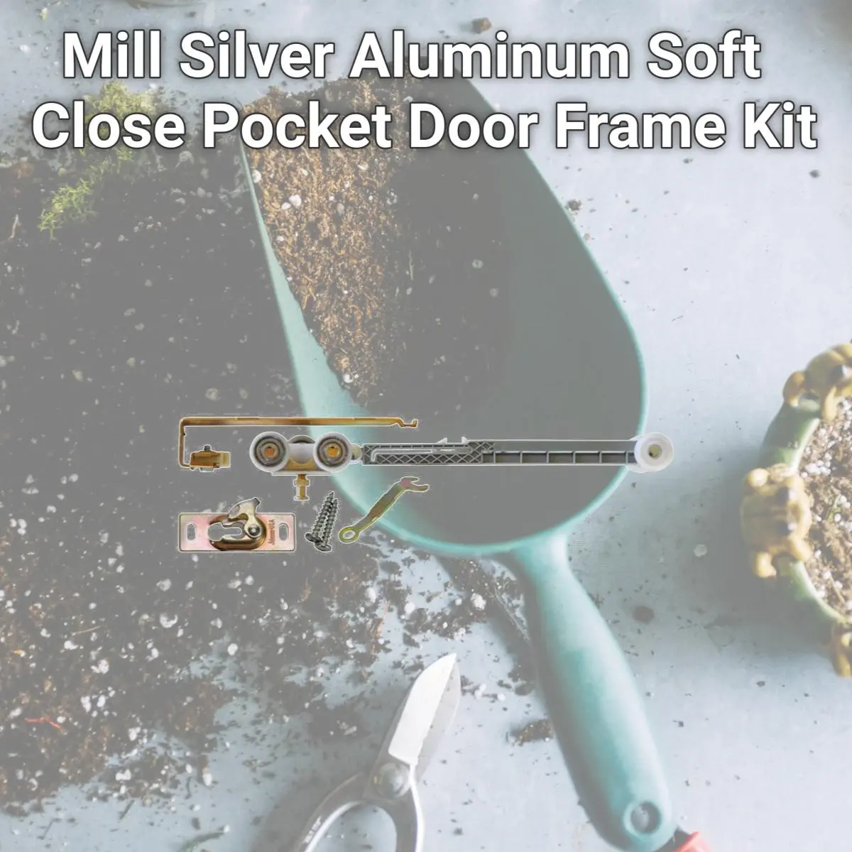 212 MAIN Soft Close Pocket Door Frame Kit, Model 5001312, Mill Silver Aluminum Finish, Innovative Hardware for 12 in. Commercial and Residential Sliding Door Installation, 1.687 In. Width