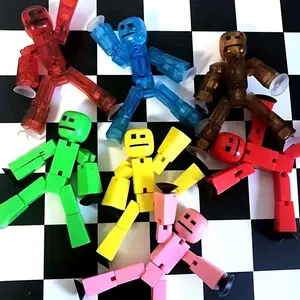 Creative Suction Cup Building Blocks, Cute Cartoon Figures, Stress Relief Toy for Kids & Adults, Birthday Gift