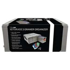 212 MAIN ULP15690 3-Drawer Organizer - Easy Access Storage for Toploader Cards and Trading Card Sleeves