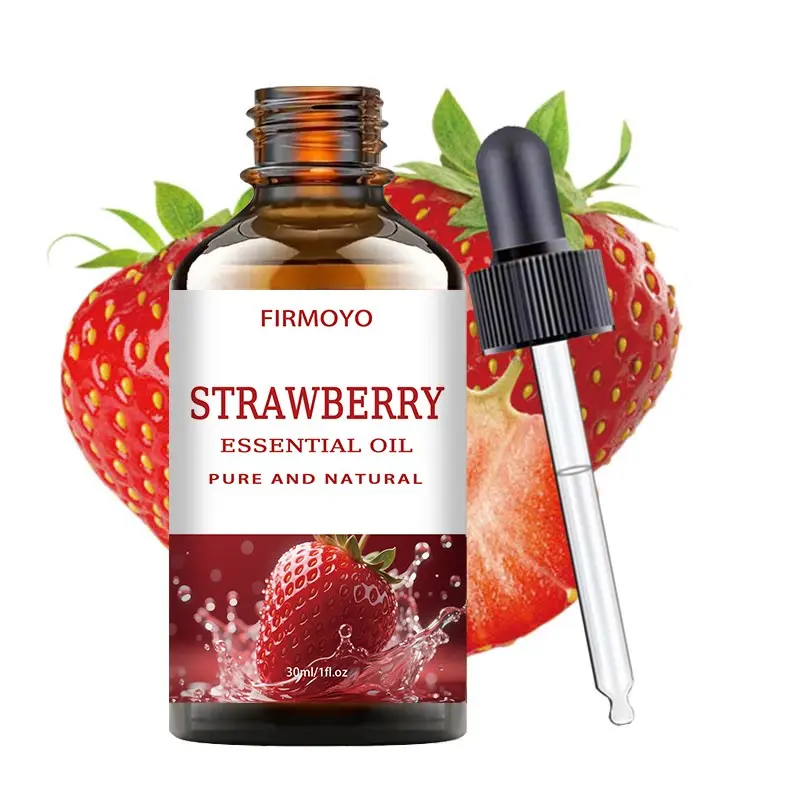 Strawberry Essential Oil Pure Natural Aromatherapy, Plant Based Oils, Alcohol-Free, Suitable for All Light Skin Types, Moisturizing Nourishing, Perfect for Candle Making, Oil for Diffuser