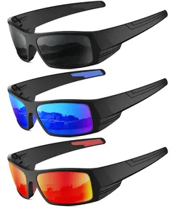 Men's Polarized Sunglasses HD Lenses Silicone Anti-Slip Scratch-Resistant Ideal for Outdoor Sports UV400（QA123）