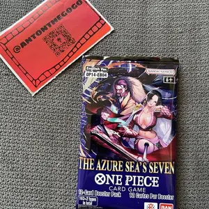 The Azure Sea's Seven Booster Pack One Piece Card Game English OP14 live rip