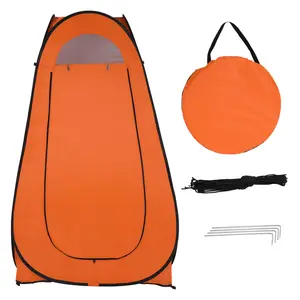 【Pop-up】1-Person Privacy Shower Tent, 47x47x74 inches Portable Camping Tent Changing Room with Carry Bag