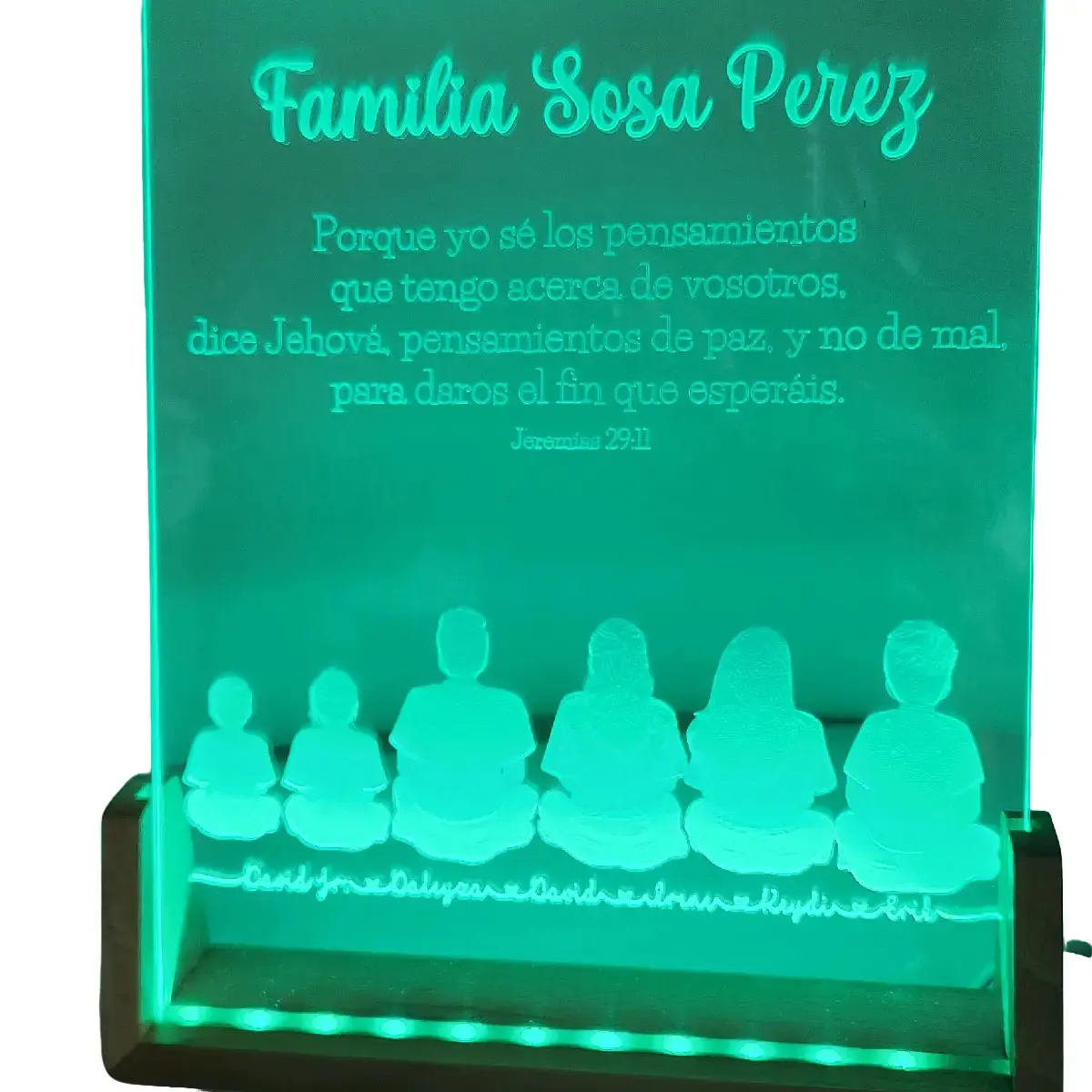 8x10 Personalized Acrylic LED Lamp - Perfect Gift for Any Occasion