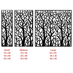 Pillars Customs Tressia Large Privacy Screens - 16 Gauge Metal Panels for Indoor & Outdoor Use