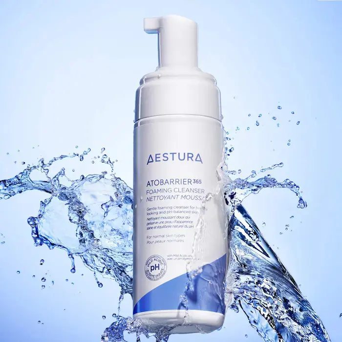 AESTURA  ATOBARRIER365 Gentle pH-Balancing Foaming Cleanser for Skin Moisture Barrier Repair blemish bubble gum turmeric facial butter double cleanse sun safe