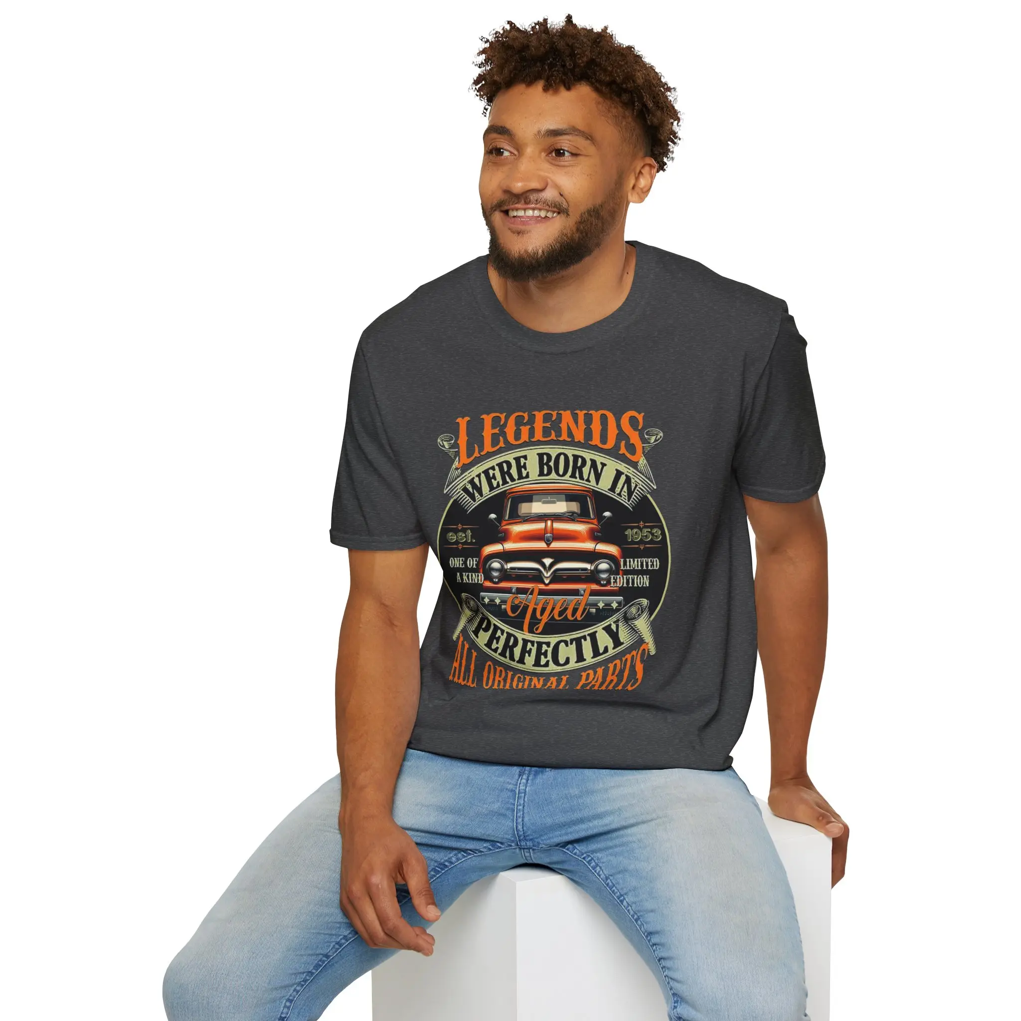 Legends Were Born In 1953 Classic Truck T-Shirt | Vintage Car, All Original Parts