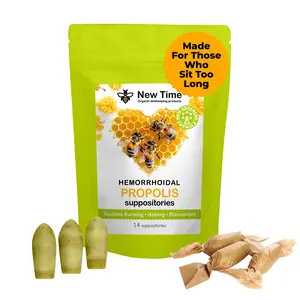 Organic Propolis Suppositories – 14 Count - Plant-Based Personal Care for Men & Women