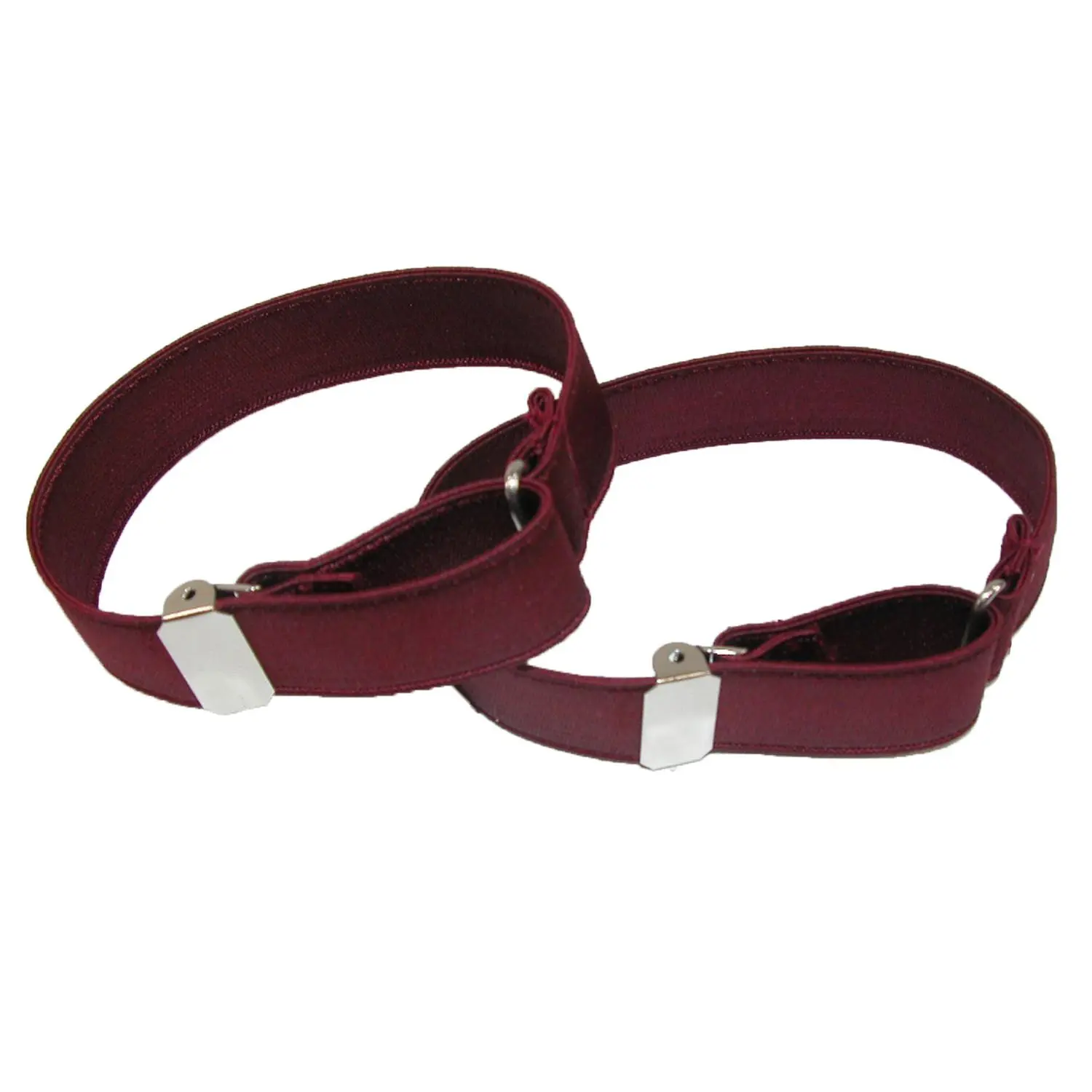 CTM Satin Elastic Solid Color Adjustable Armband Sleeve Garter, Garters