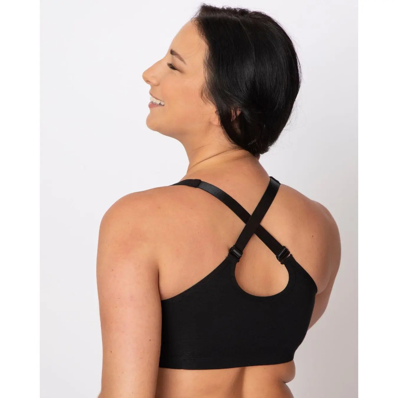 Mastectomy Bra for Women, Lightweight TENCEL Modal Spandex with a Seamless Pocketed Design, Front Closure, and Adjustable Straps for Post-Op Radiation Support, Machine Wash, Racerback