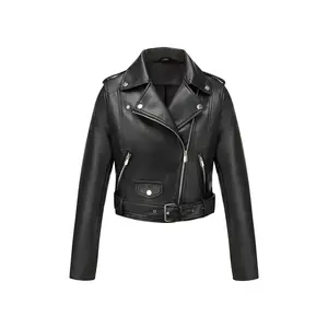 Women's PU Leather Jacket, Casual Fashion Jacket for Daily Wear, Ladies Clothes for All Seasons