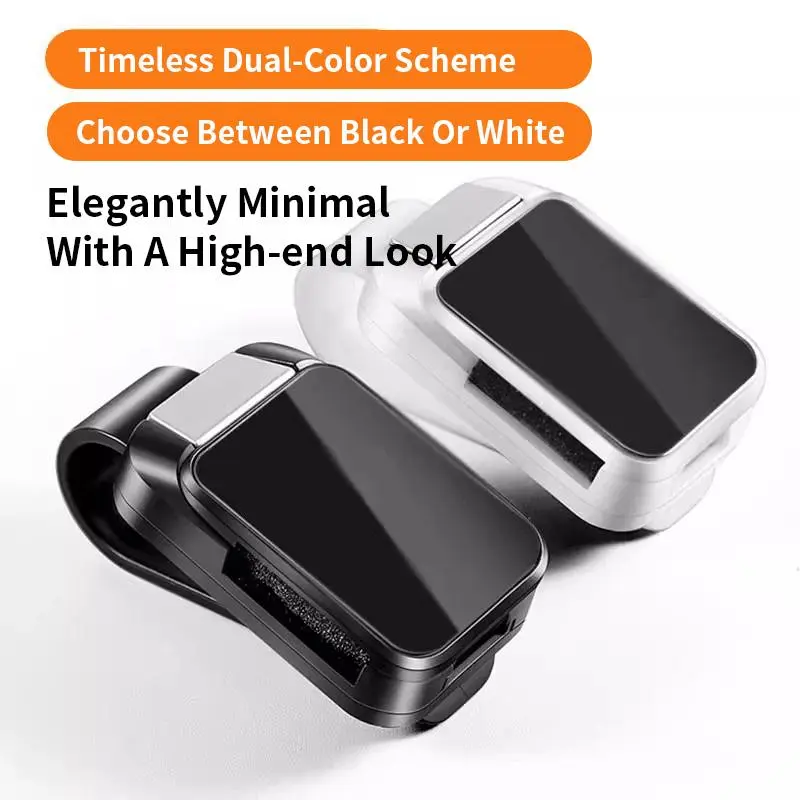 Universal Car Glasses Holder, Mirrored Glasses Clip, For Car Sun Visor, Glasses Hook Clip, Glasses Storage Clip, Car Interior Sun Visor Accessories,  Alloy Hidden Buckle