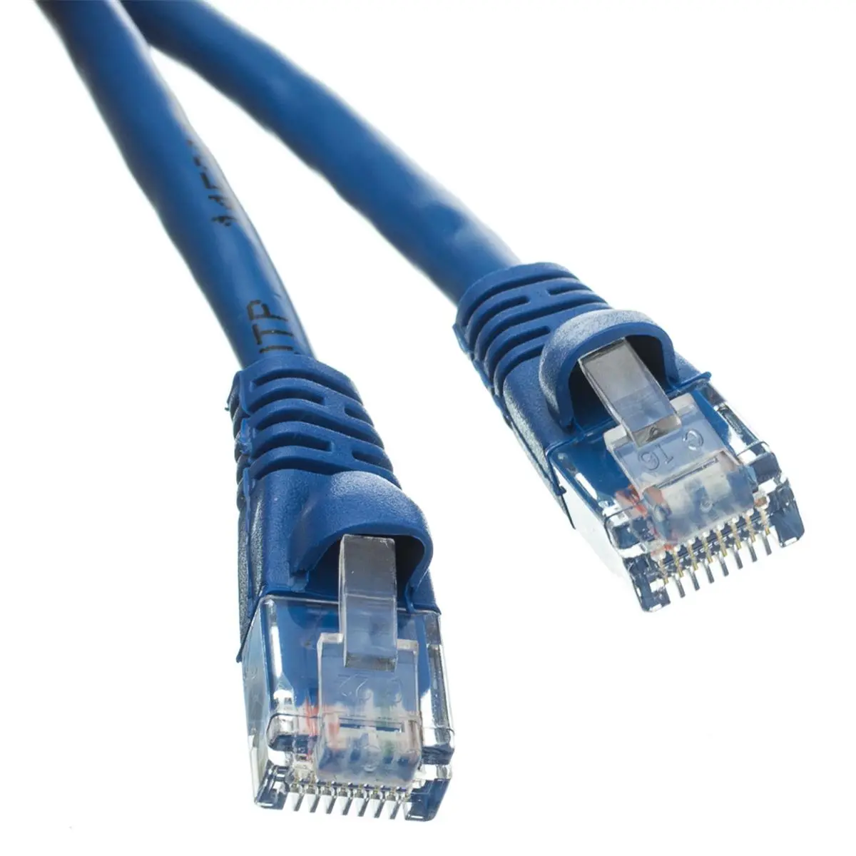 212 MAIN Pure Copper Cat5e Blue Ethernet Patch Cable - 6ft Length, Snagless Design, Molded Boot, High-Speed Cable for Computers & Networking Equipment