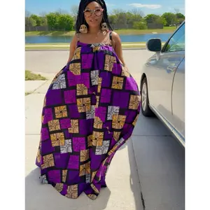 Ankara ACHALUGO DRESS in Vibrant Blue & Green with Free Matching Rattan Earrings for Stylish Outfits - Casual Womenswear