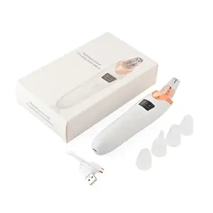 Electric Blackhead Remover Vacuum Tool, Rechargeable, Pore Cleansing Device with 3 Suction Levels & 5 Nozzles, Ideal Gift for Men & Women