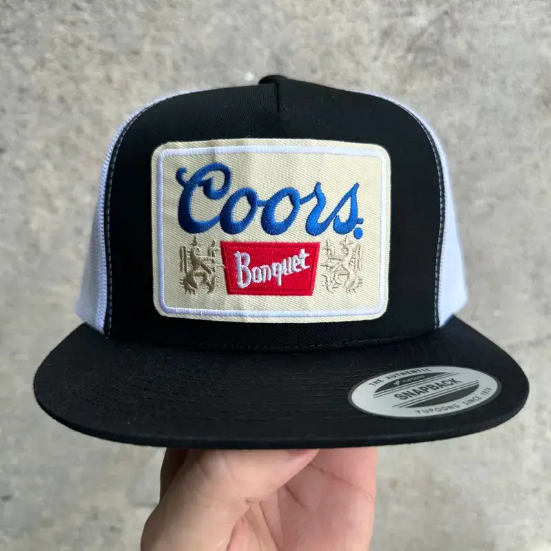 Coors Embroidered Retro Hat Trucker Hat Many Colors Snapback Hat, Unisex Casual Street Style, Gift Idea For Her Him, Unisex Everyday Wear
