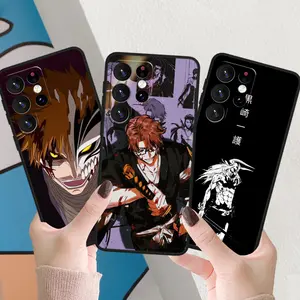 Transparent soft shellBleach Japan Anime For Samsung Galaxy S24 S23 S22 S21 S20 FE S10e S10 S9 Ultra Plus Soft TPU Black Phone Case S24 Case Premium Phone Case Deals For You