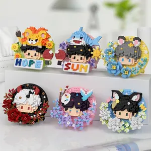 Trendy Creations 7331-7336 Girls' Building Blocks Set, STEM Building Blocks, Educational Toy Gift for Kids, Fun Assembly Puzzle Pieces, Ideal for Children Ages 8+