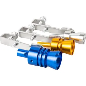 Ponpon 3Pcs Car Turbo Sound Universal Aluminum Turbo Whistle Muffler Pipe Whistle Car Roar Maker 3 Sizes(Random Color)