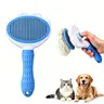 cathair  brush Pet Dog Cat Comb Brush Dog Cat Comb W/ Fur Remover Grooming Cleaning Comb Hair Fur Shedding Tool