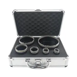 6Pcs 20-100mm M14 Thread Diamond Dry Drill Bit Drilling Core Bits Set Porcelain Tiles Crowns Granite Marble Hole Saw Tools Tool Box