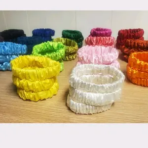 Thin Satin Scrunchies: Protective Hair Ties, Soft Satin Scrunchies, Non Slip, No Damage Scrunchies Hair Ties