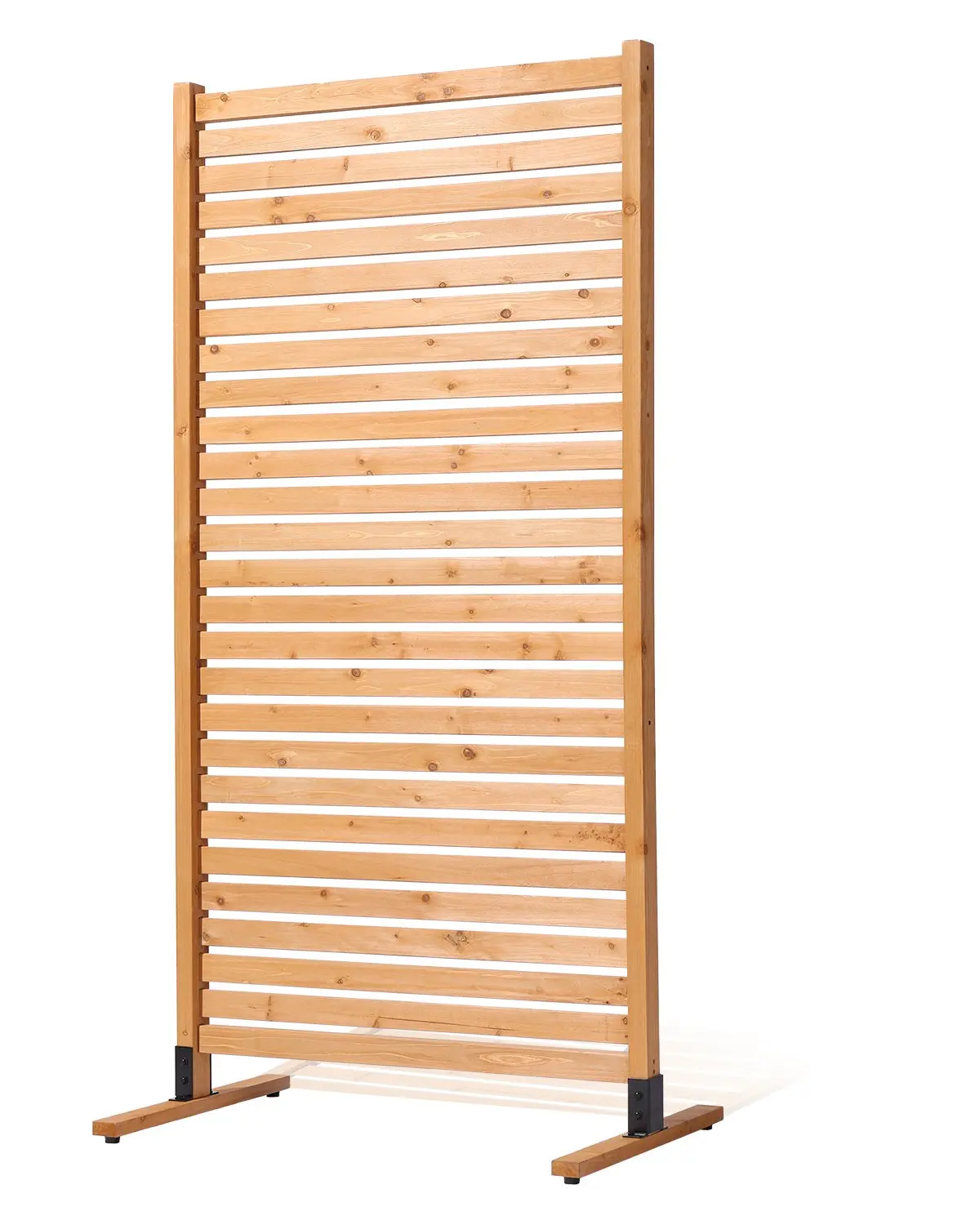 【summerfinds】VEVOR Wooden Privacy Screen 36" x 76" Freestanding Outdoor Privacy Screen for Patio, Freestanding Partition Screen, Outdoor Divider