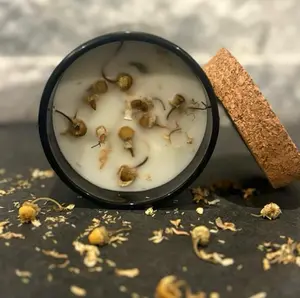 Enchanted Abre Camino Candles - Cinnamon Bark & Myrr Scented Candle with cork lid for warm inviting atmosphere