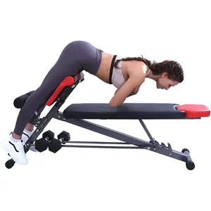 Multi-Functional Bench for Full All-In-One Body Workout - Hyper Back Extension, Roman Chair, Adjustable Ab Sit up Bench, Decline Bench, Flat Bench