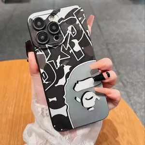 Camouflage Pattern Phone Case, Soft TPU Cellphone Protective Cases, Total Protective Shockproof Protection Mobile Phone Cover Protector for iPhone 15 Pro Max 14 13 12, Casing
