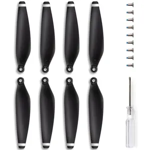 Ruko U11MINI/U11MINI 4K Original Replacement Propellers, Blades for U11MINI/U11MINI 4K, Durable Material Easy to Install, Spare Parts Replacement, Provide Safe Flight, 4 Pieces (Black)
