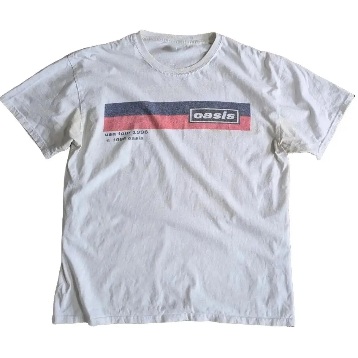 Oasis USA Tour 1996 T-Shirt Reprint Vintage Style Rock Unisex S-3XL
