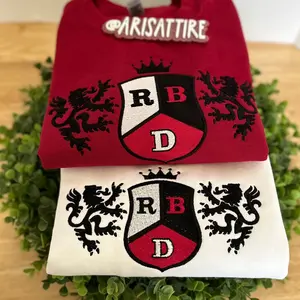 RBD embroider sweater Casual Crew Neck