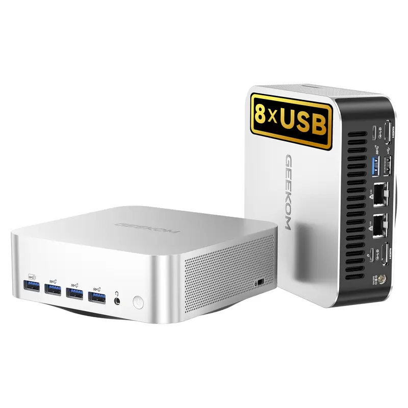 GEEKOM A6 MiniPC | AMD Ryzen 7 6800H, 32+1TB or 16+512GB NVMe SSD