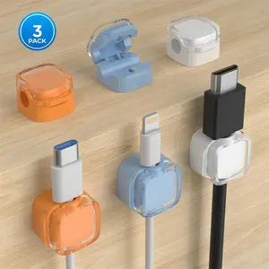 Magnetic Cable Clamp, Cord Organizer, 3/6 Sets Non Perforated Cable Management Bracket, Home Office Desk Organizer, Home Office Desk Accessories