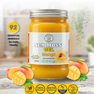 Mango Sea Moss Gel | Organic Dietary Supplement | Natural Vitamins | Health & Fitness Superfood
