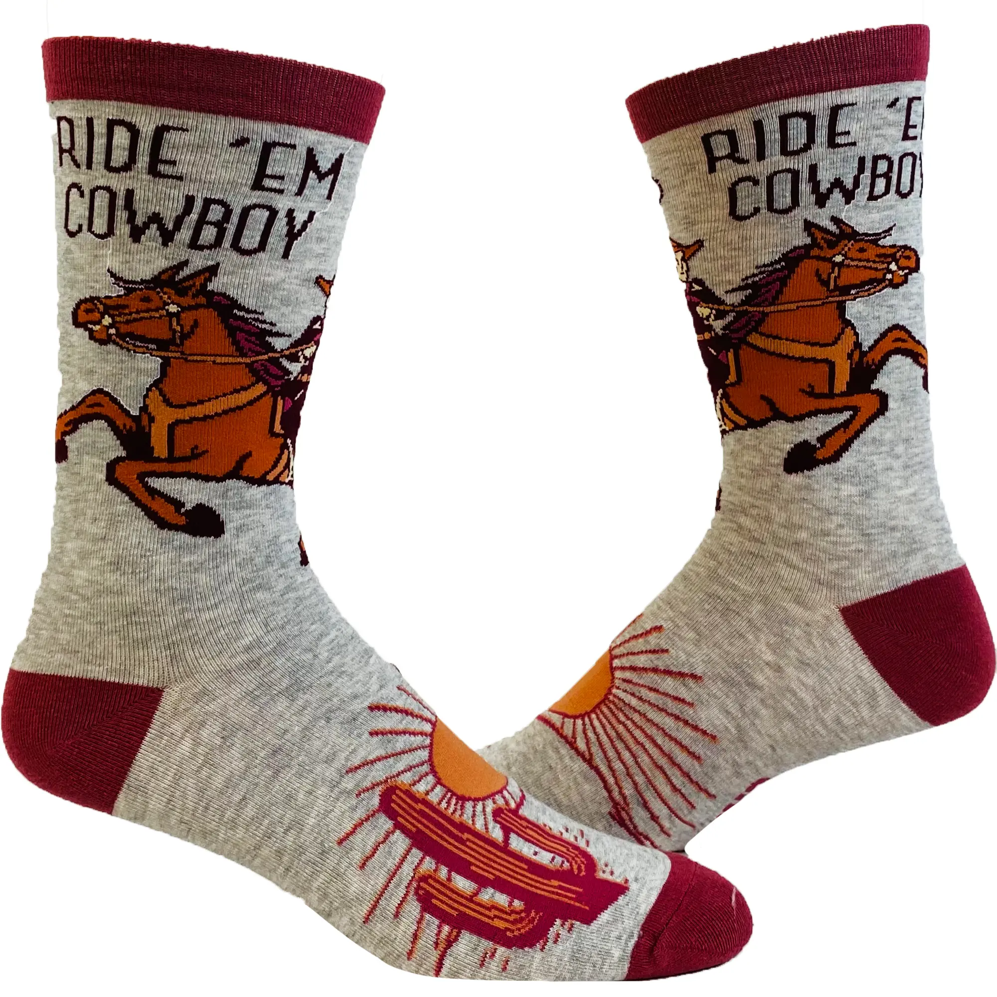 Men's Ride Em Cowboy Socks Funny Horseback Riding Desert Sun Novelty Western Footwear Funny Graphic Socks Comfortable Fitted Spandex Cotton Men's Ride Em Cowboy Socks Funny Horseback Riding Desert Sun Novelty Western Footwear Funny Graphic Socks Comfortable Fitted Spandex Cotton